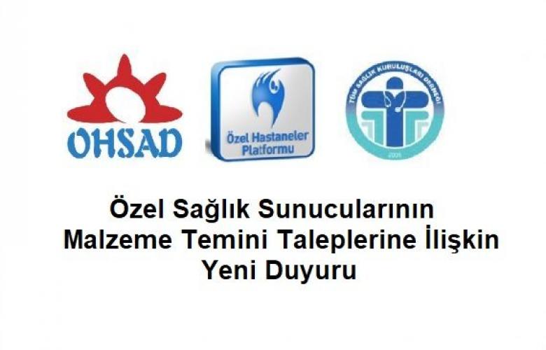 Maske, Tulum, Gözlük, Dezenfektan Temini Hakkında Önemli Duyuru